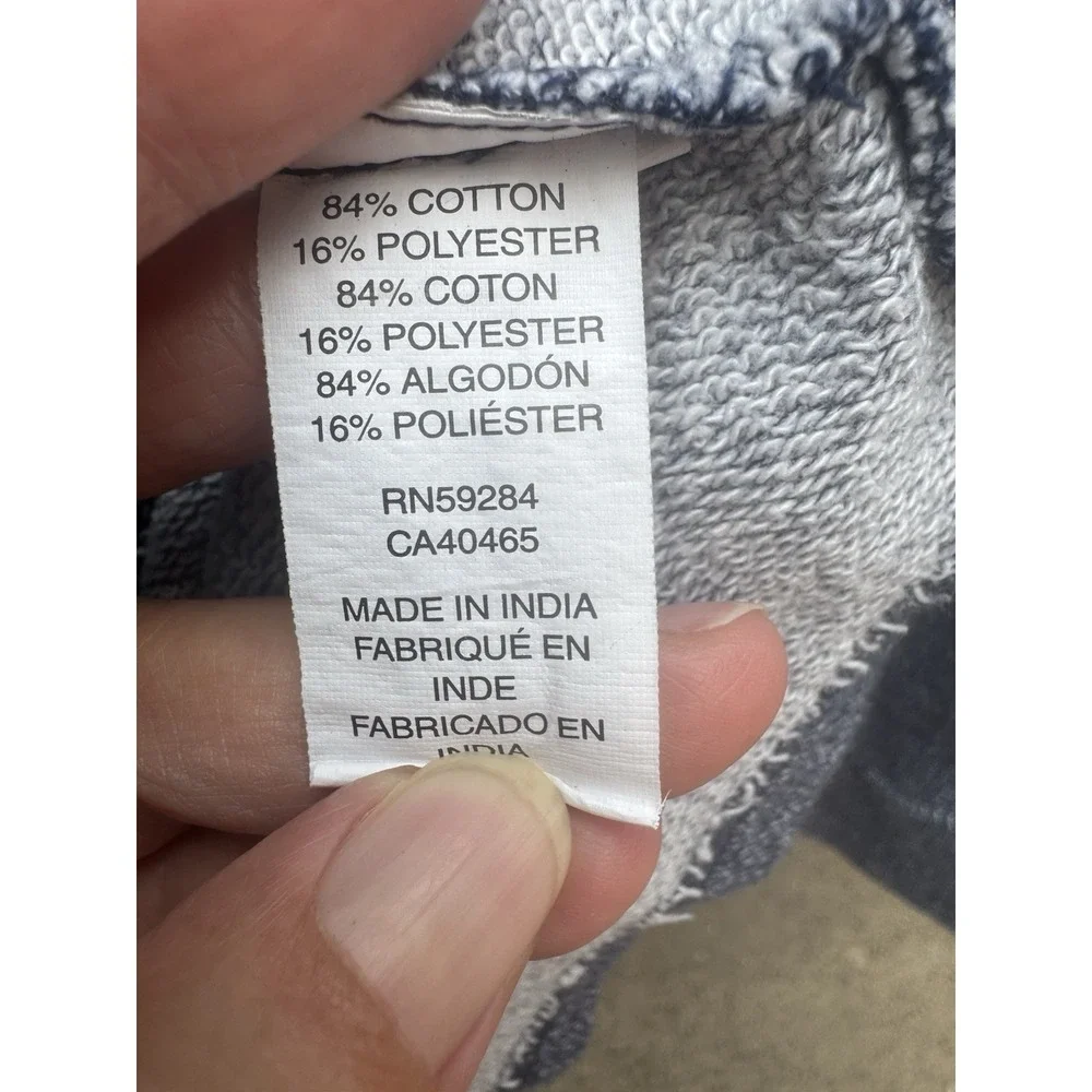 The Children's Place Heathered Navy Quarter Zip Fleece Sweater SZ L 10/12